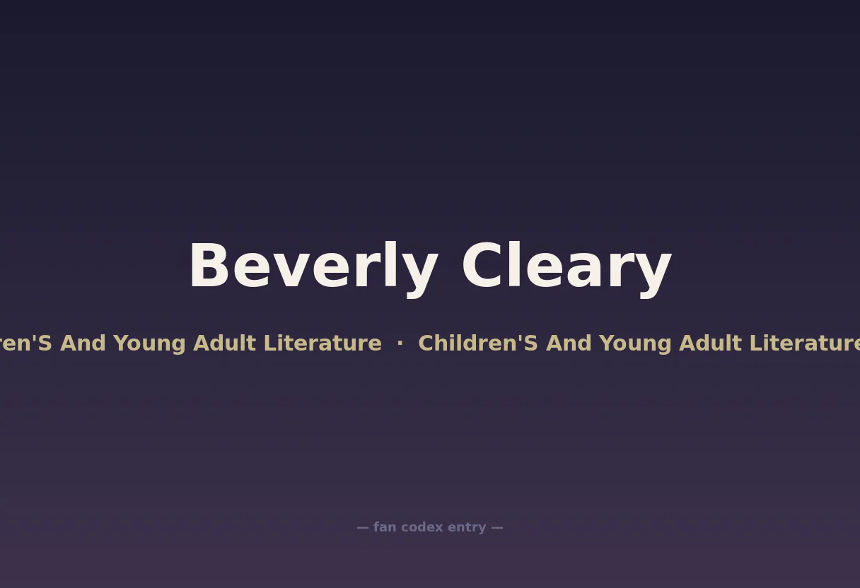 Beverly Cleary